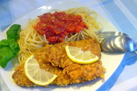 Piccata milanese (миланская отбивная): шаг 6