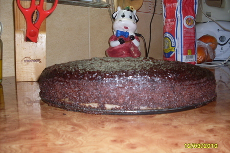 Торт "шоколад на кипятке": шаг 6