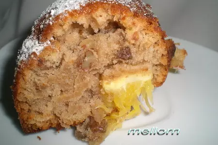 Постный пирог с апельсинами и орехами: шаг 3