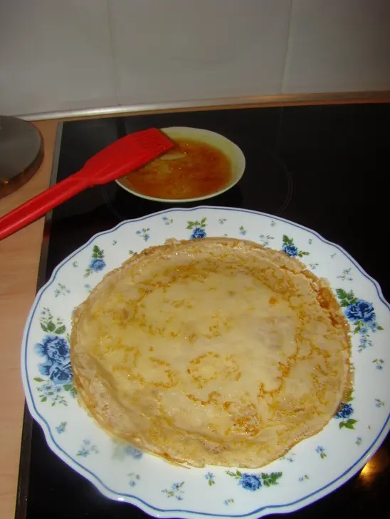 Блины фламбе с персиками (для маленькой такой компании): шаг 4