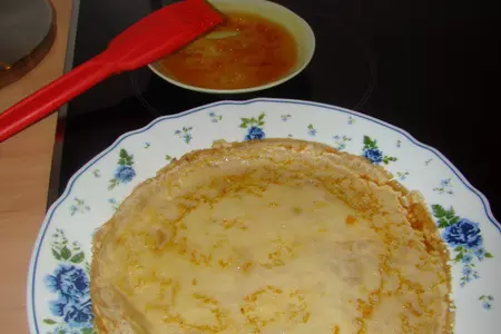 Блины фламбе с персиками (для маленькой такой компании): шаг 4