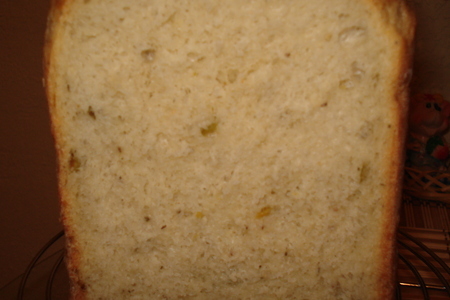 Хлеб для хлебопечки ( с зелеными оливками,маринованым перчиком,и травками пряными): шаг 2