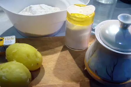 Постные картофельные булочки: шаг 1