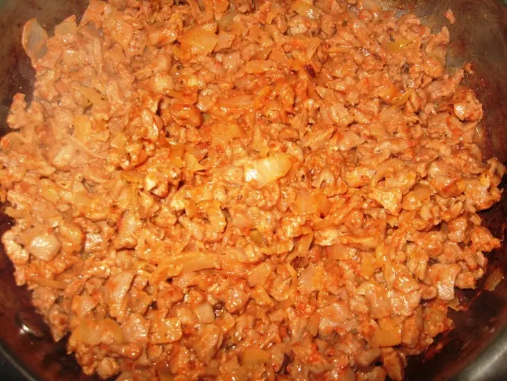 Тортильи с мясной начинкой: шаг 2