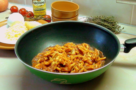 Орикетте, домашняя паста с томатным соусом.: шаг 12