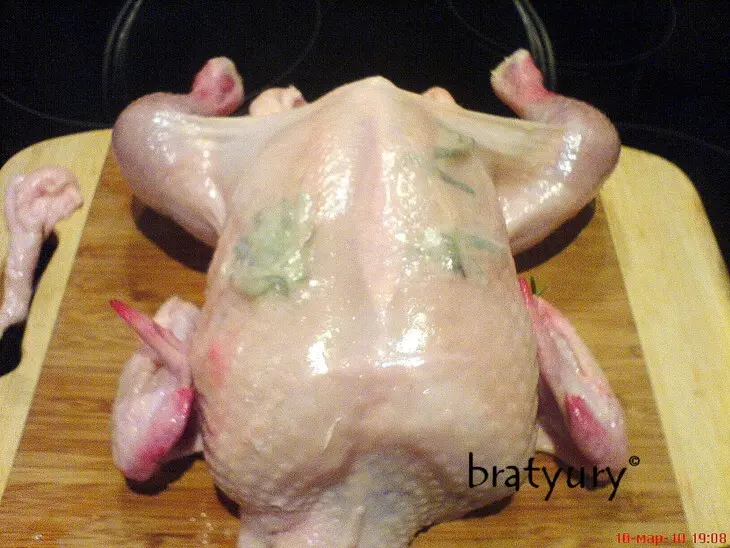 Курица жареная сухой засолки: шаг 2