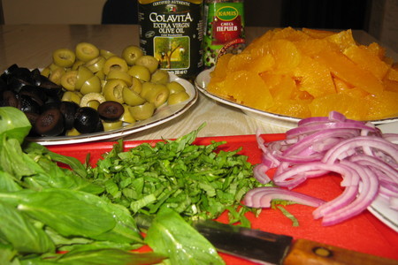 Сицилийский  салат  с "комплиментом".: шаг 6