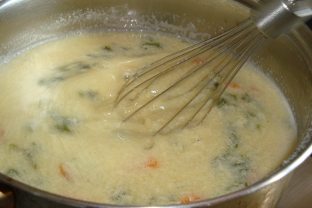 Страччателла. суп"лохмотья" с дополнениями: шаг 2