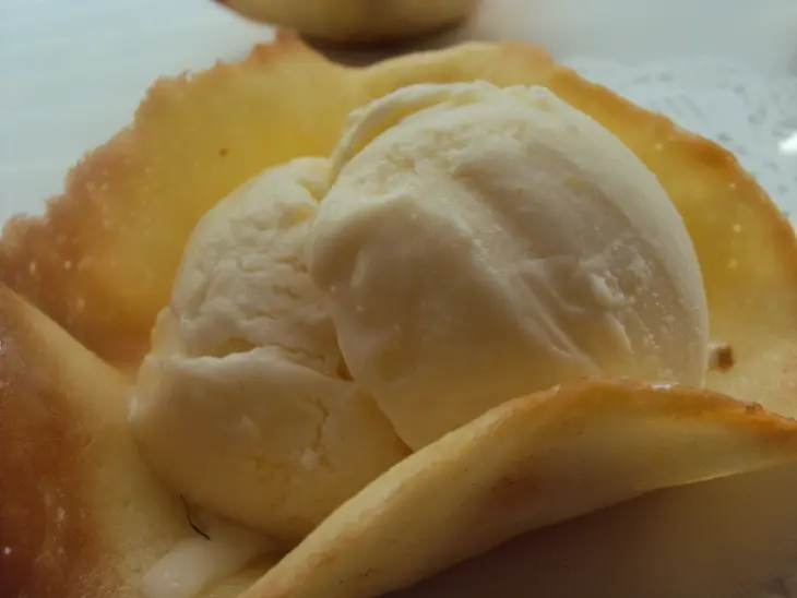 Мороженое с лимонным курдом в хрустящих стаканчиках: шаг 8