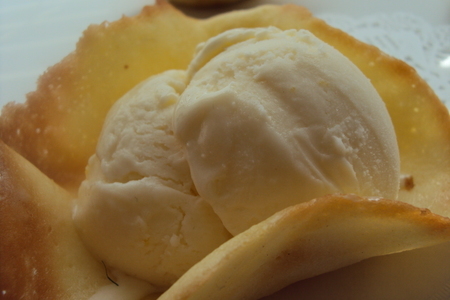 Мороженое с лимонным курдом в хрустящих стаканчиках: шаг 8