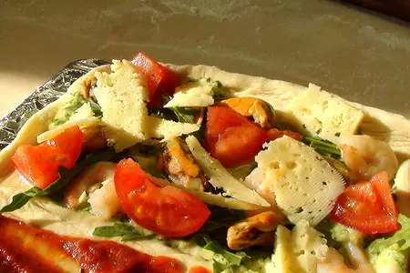 Пицца «четыре вкуса» pizza quattro gusti.: шаг 11