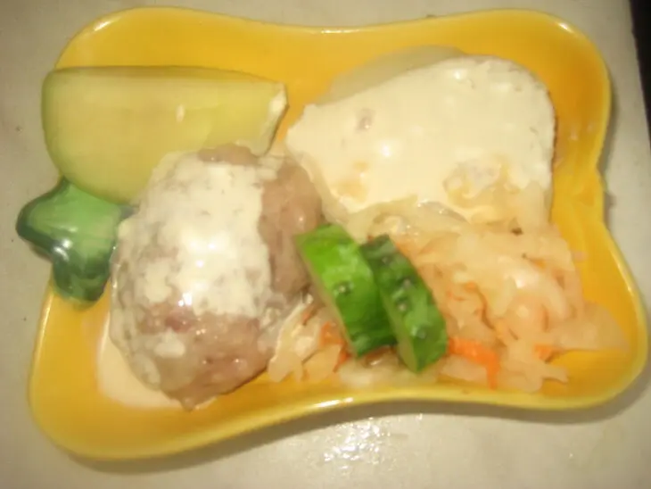 Нижегородские шницели под белым соусом и пряным паром: шаг 6