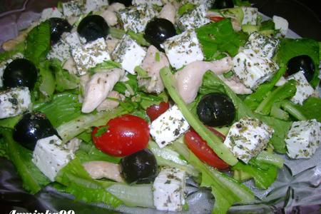 Греческий островной салат с курицей и авокадо: шаг 5