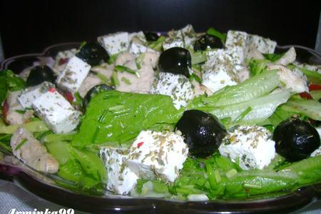 Греческий островной салат с курицей и авокадо: шаг 6