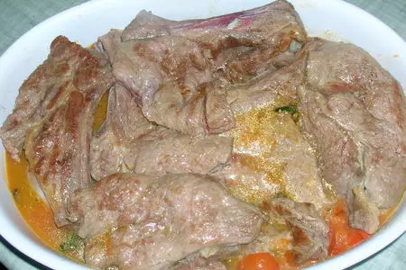 Телятина с помидорами черри: шаг 7
