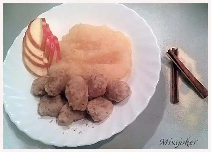 Манные клецки с яблочным пюре: шаг 11