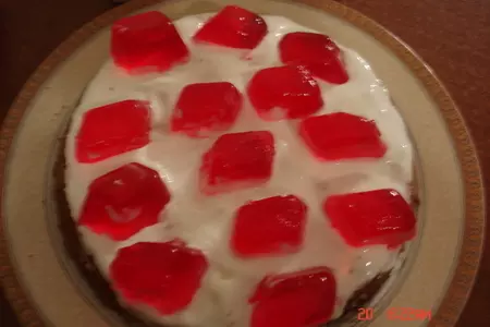 Торт мороженное под "снежной шапкой": шаг 3