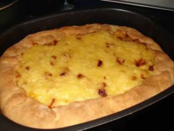 Луковый пирог с сыром: шаг 5