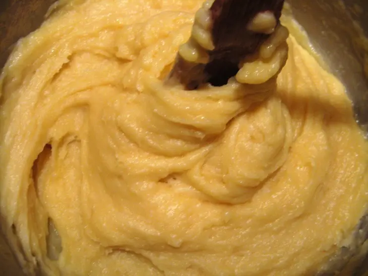 Профитроли с клюквенным  курдом: шаг 4