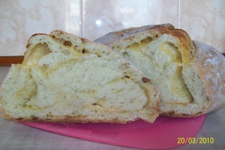 Хлеб с сыром: шаг 1
