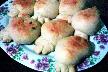 Жаворонки - булочки: шаг 9