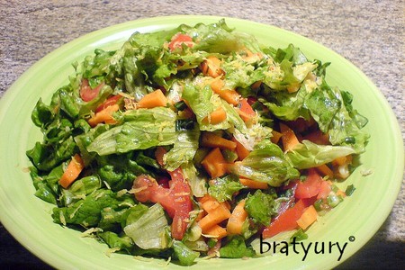 Весенний салат со сладким винегретом: шаг 8