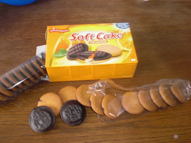 Jaffa cake torte: шаг 1