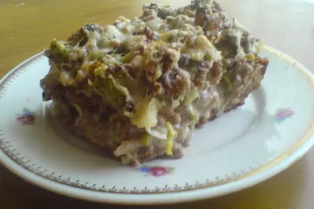 Мясной пирог с луком-пореем: шаг 9