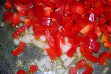 Сарту ( рисовый "пирог" со сборной мясной начинкой): шаг 3