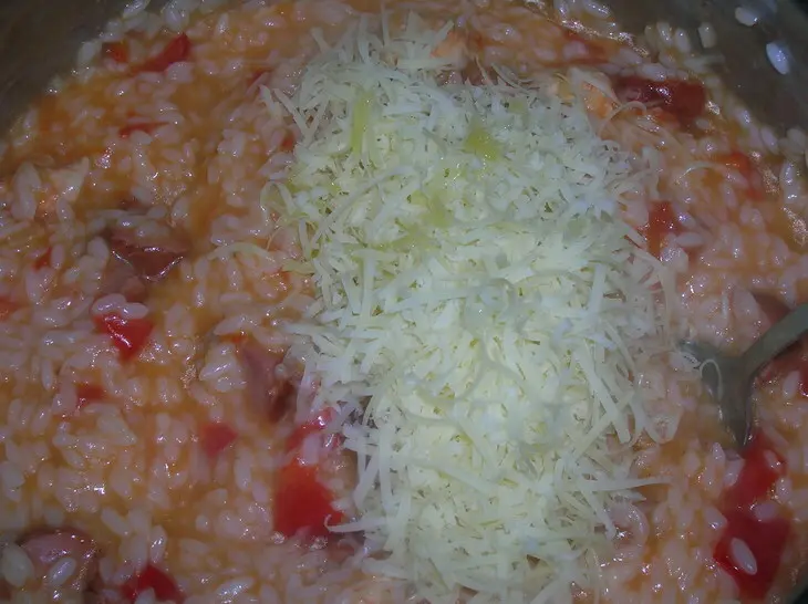 Сарту ( рисовый "пирог" со сборной мясной начинкой): шаг 9