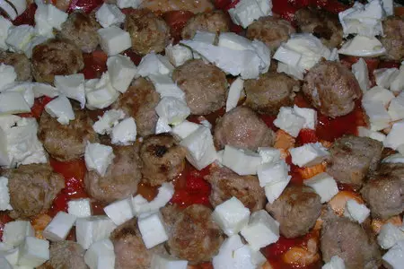 Сарту ( рисовый "пирог" со сборной мясной начинкой): шаг 13