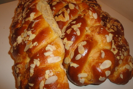 "цуреки"греческий пасхальный хлеб: шаг 7