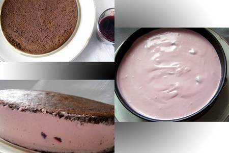 Шоколадный бисквит "вишня в йогурте" (вариант): шаг 5