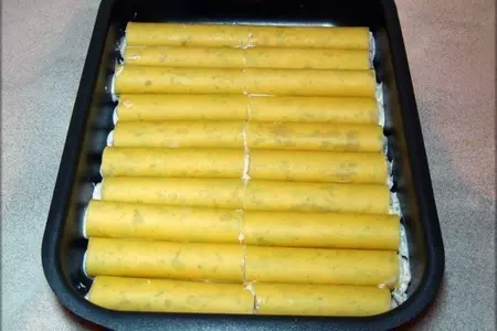 Каннеллони, фаршированные лососем.: шаг 15