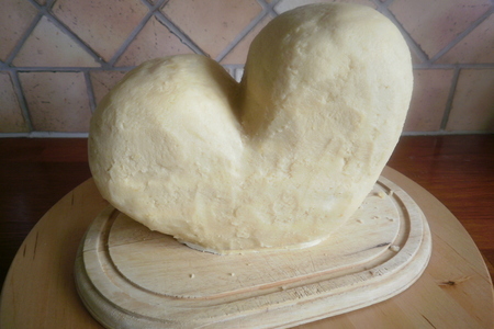 Торт-сердце 3д, кокосовый маслянный бисквит: шаг 12