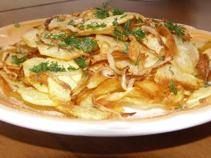 Пробные чипсы с луком и укропом: шаг 4
