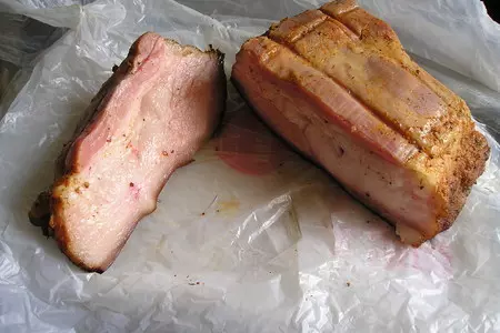 Копченая свиная грудинка: шаг 12