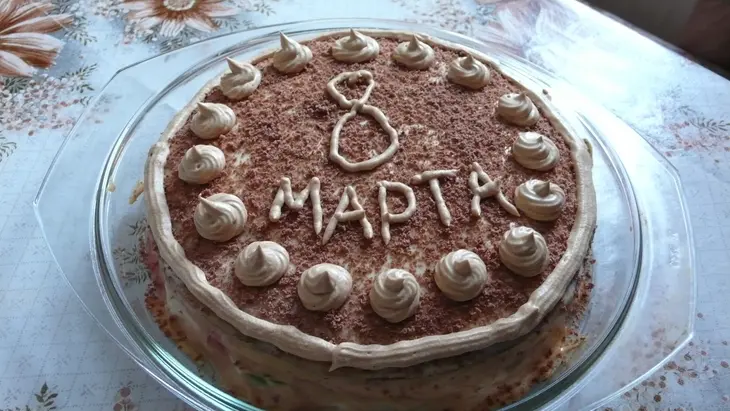 Торт (коржи на кефире): шаг 1