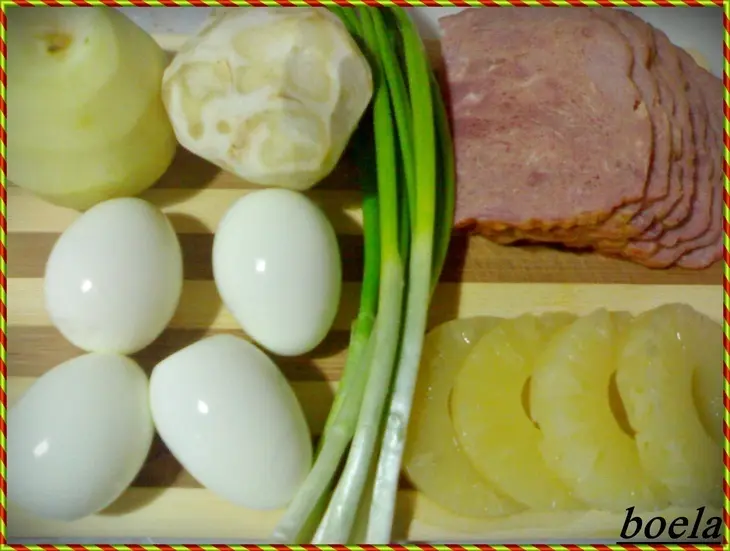 Салат "слияние пяти душ": шаг 1
