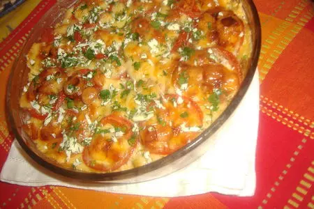 Картофельная запеканка с помидорами и сыром!: шаг 5