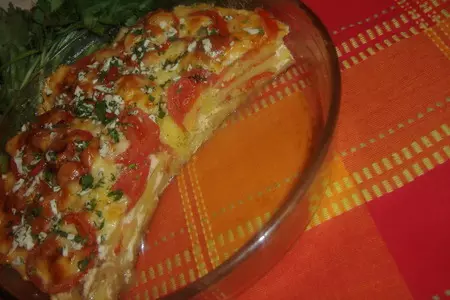 Картофельная запеканка с помидорами и сыром!: шаг 7