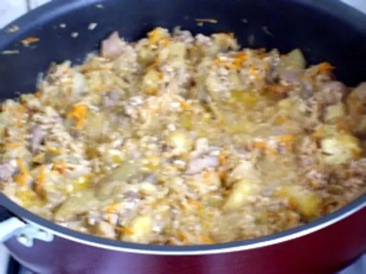 Баклажаны с грибами в ореховом соусе: шаг 7