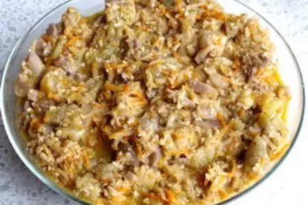 Баклажаны с грибами в ореховом соусе: шаг 8