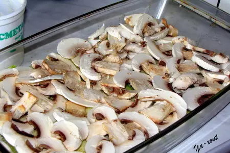 Куриная запеканка с цуккини и шампиньонами: шаг 6