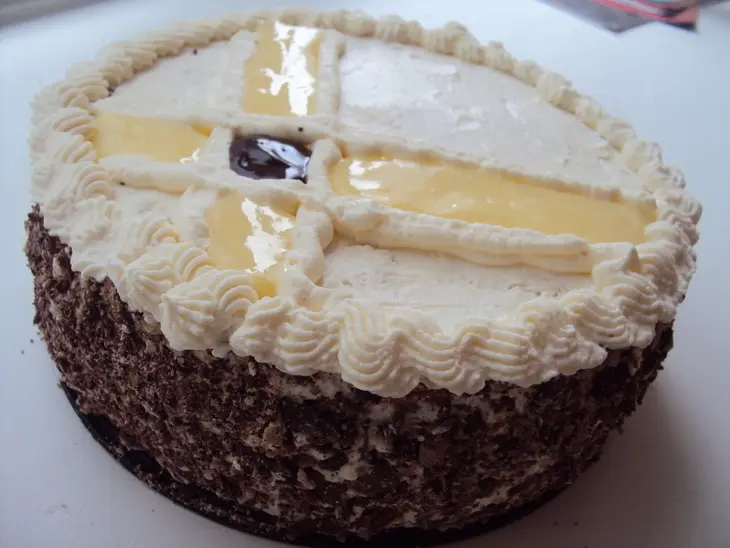 Творожно-йогуртовый тортик: шаг 8