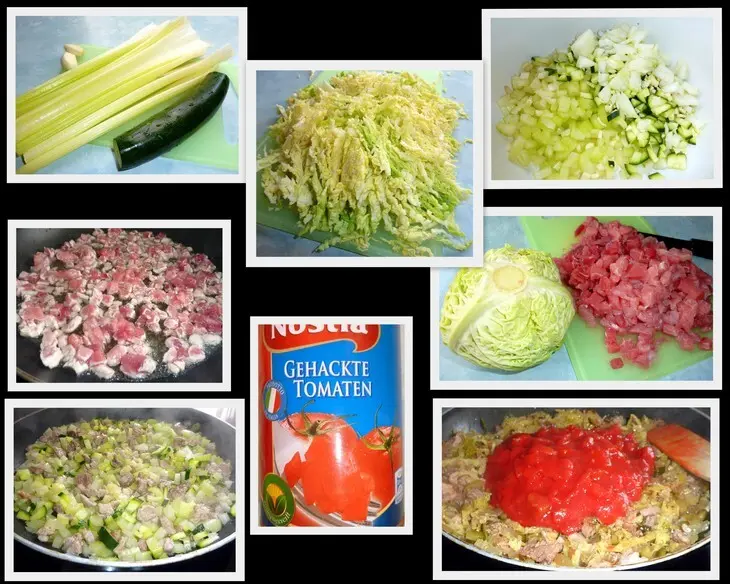 Сытный соус для пасты: шаг 1