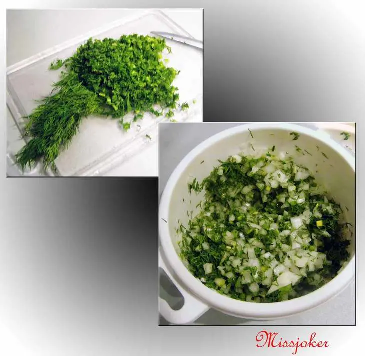 Салат с пикантным соусом и лавашом: шаг 4
