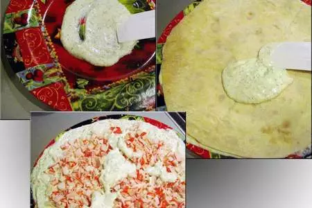 Салат с пикантным соусом и лавашом: шаг 10