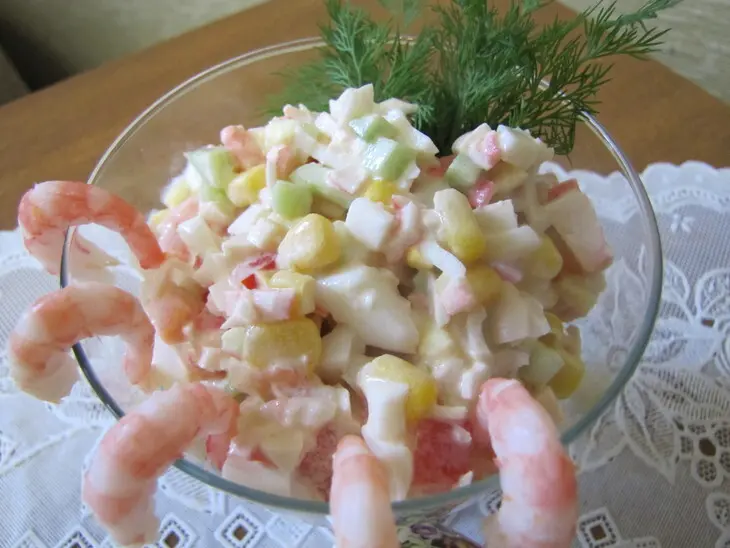 Пасхальный завтрак для любимого - салат "луизиана": шаг 1