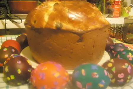 Кулич  с орехами и курагой: шаг 4